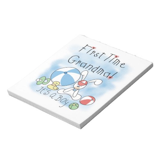Eerste keer oma van jongen geschenken notitieblok (Linkerzijde)