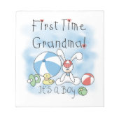 Eerste keer oma van jongen geschenken notitieblok (Voorkant)