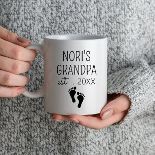 Eerste keer opa est 2024 cadeau voor nieuwe opa mok
