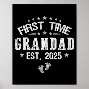 Eerste keer opa Est 2025 Vaderdag gepromoot Poster