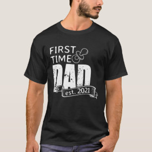 Eerste keer papa 2021 worden vader verrassing zwan t-shirt