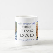 Eerste keer papa 2 foto op maat koffiemok (Center)