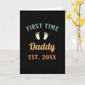 Eerste keer papa vader zijn Vaderdag Kaart (Gele Bloem)