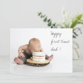 Eerste keer papa | Veerdag | Fotokaart Kaart (Staand voorkant)