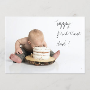 Eerste keer papa Veerdag Fotokaart Kaart