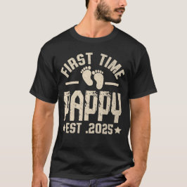 Eerste keer pappy | Nieuw papa Vaderdag cadeau T-shirt