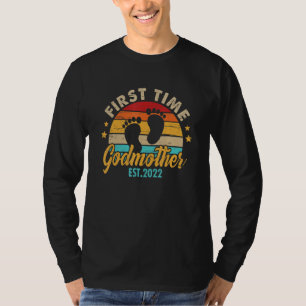 Eerste keer peetmoeder 2022 voor vrouwen Moederdag T-shirt