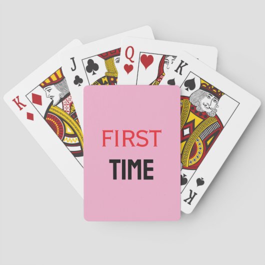 EERSTE KEER POKERKAARTEN (Achterkant)