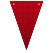 Eerste keer Rode Witte Stomme Bubble Tekst Vlaggetjes (Derde vlag)