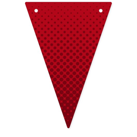 Eerste keer Rode Witte Stomme Bubble Tekst Vlaggetjes (Eerste vlag)