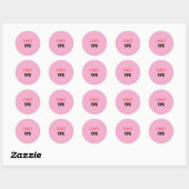 EERSTE KEER RONDE STICKER (Vel)