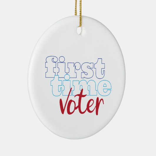 Eerste keer stemmer keramisch ornament (Rechts)