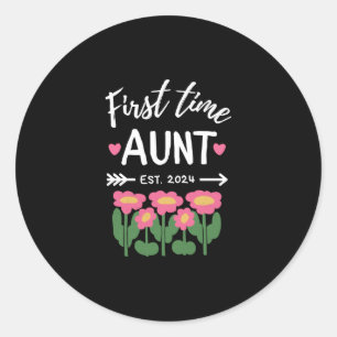 Eerste keer tante est 2024 gepromoveerd naar nieuw ronde sticker