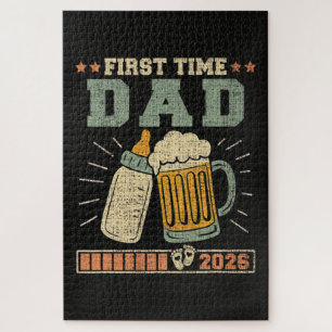 Eerste keer vader 2026 Verwacht baby grappig Legpuzzel