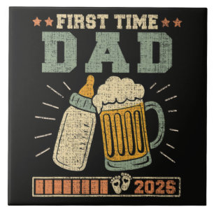 Eerste keer vader 2026 Verwacht baby grappig Tegeltje