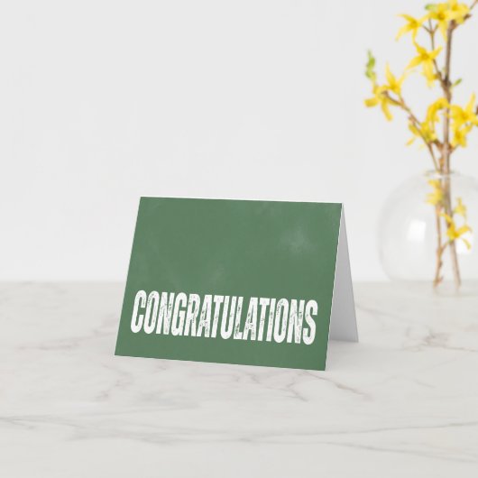 Eerste keer Vader Dag Gefeliciteerd Groene retro Kaart (Gele Bloem)