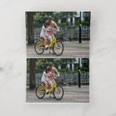 Eerste keer Vaderdag Folie Wenskaart (Binnenlaag)