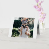 Eerste keer Vaderdag Folie Wenskaart (Orchidee)