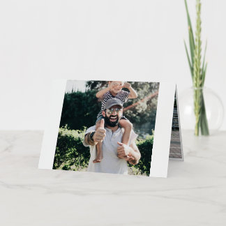 Eerste keer Vaderdag Folie Wenskaart