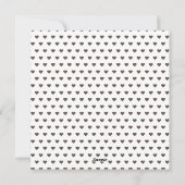 Eerste keer Vaderdag Foto Heart Patroon Feestdagenkaart (Achterkant)