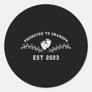 Eerste keer vaders dag nieuwe vader gepromoveerd t ronde sticker