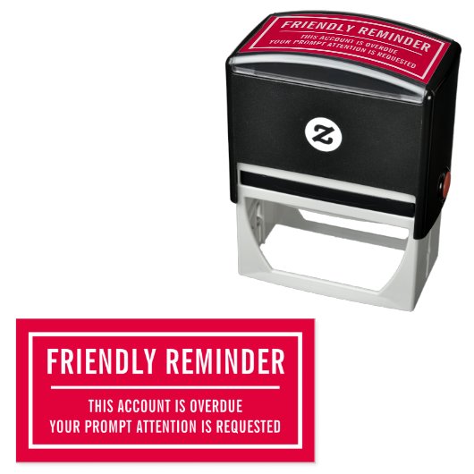 Eerste kennisgeving rekening achterstallig zelfinktende stempel (In situ)