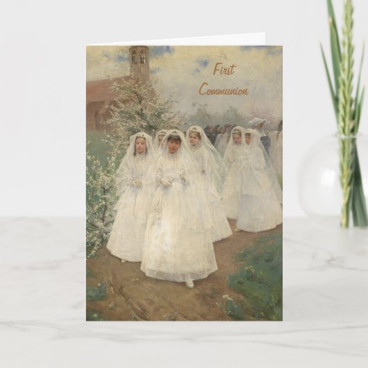 eerste kerkgemeenschap kaart (Voorkant)