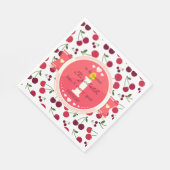 Eerste kersenverjaardag Napkin Servet (Hoek)