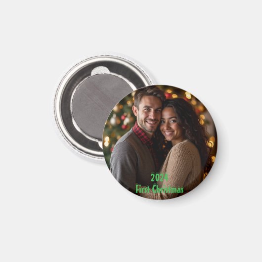  eerste kerst 2024 magneet (Voorkant / Achterkant)