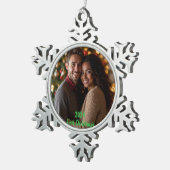  eerste kerst 2024 tin sneeuwvlok ornament (Rechts)