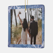 Eerste kerst, aangepaste foto keramisch ornament (Links)