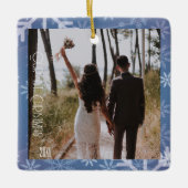 Eerste kerst, aangepaste foto keramisch ornament (Voorkant)
