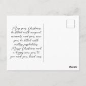 Eerste kerst als aangepaste foto voor ouders briefkaart (Achterkant)