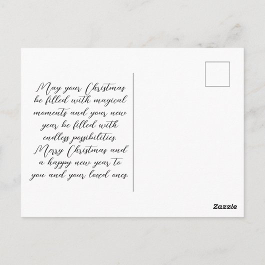 Eerste kerst als aangepaste foto voor ouders briefkaart (Achterkant)