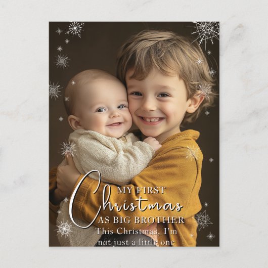 Eerste kerst als Big Brother foto Briefkaart (Voorkant)