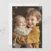 Eerste kerst als Big Brother foto Feestdagenkaart (Voorkant)