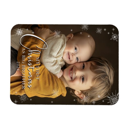 Eerste kerst als Big Brother foto Magneet (Horizontaal)