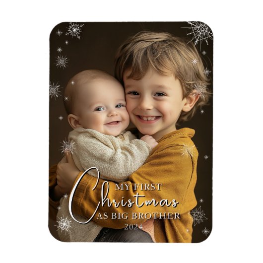 Eerste kerst als Big Brother foto Magneet (Verticaal)