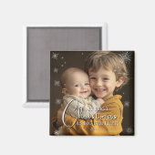 Eerste kerst als Big Brother foto Magneet (Voorkant / Achterkant)