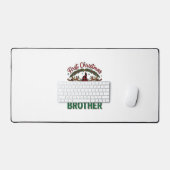 Eerste kerst als broeder kabouter rendier slee bureaumat (Keyboard & Muis)