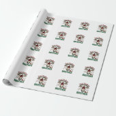Eerste kerst als broeder kabouter rendier slee cadeaupapier (Uitgerold)