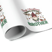Eerste kerst als broeder kabouter rendier slee cadeaupapier (Rol Hoek)