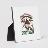 Eerste kerst als broeder kabouter rendier slee fotoplaat (Voorkant)