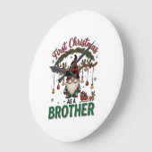 Eerste kerst als broeder kabouter rendier slee grote klok (Hoek)