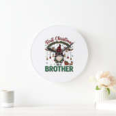 Eerste kerst als broeder kabouter rendier slee grote klok (Huis)