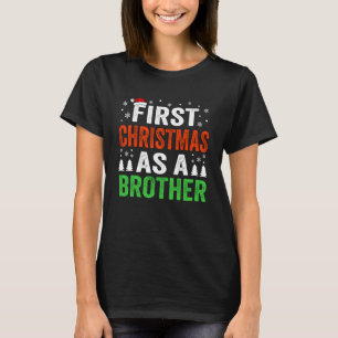 Eerste kerst als broer 1e kerst als pasgeborene t-shirt