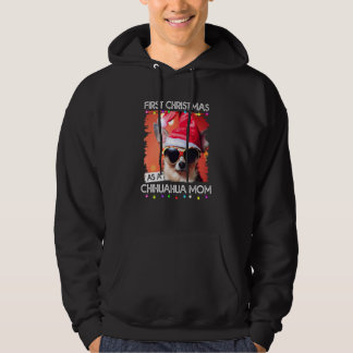 Eerste kerst als Chihuahua-moeder Hoodie