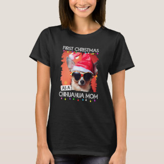 Eerste kerst als Chihuahua-moeder T-shirt