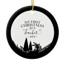 Eerste kerst als docent Elegante silhouet