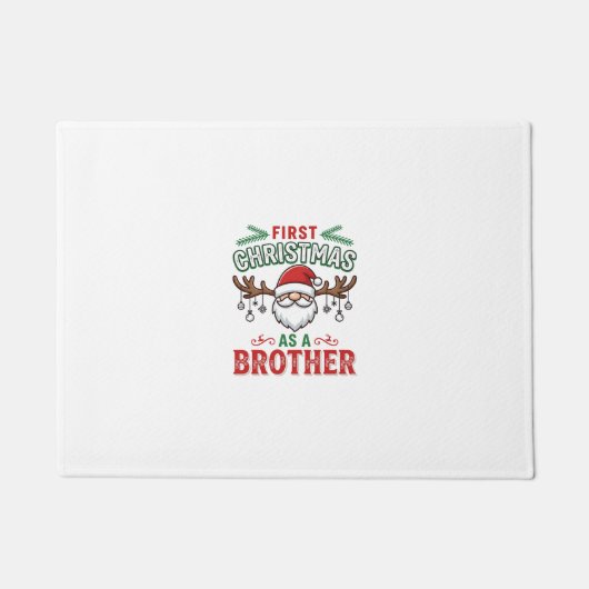 Eerste kerst als een broer Santa Gnome Deurmat (Voorkant)